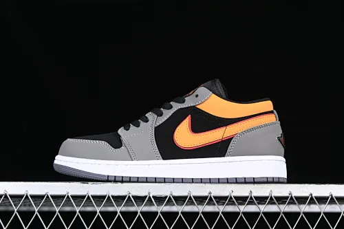 All categories Air Jordan Jordan series basketball shoes Air Jordan 1 Low Z version Air Jordan 1 Low "Black Orange" AJ1 Joe 1 light stone black and yellow FN7308-008